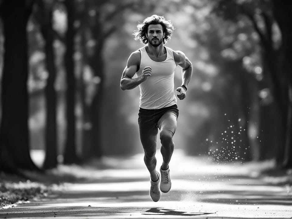 man running