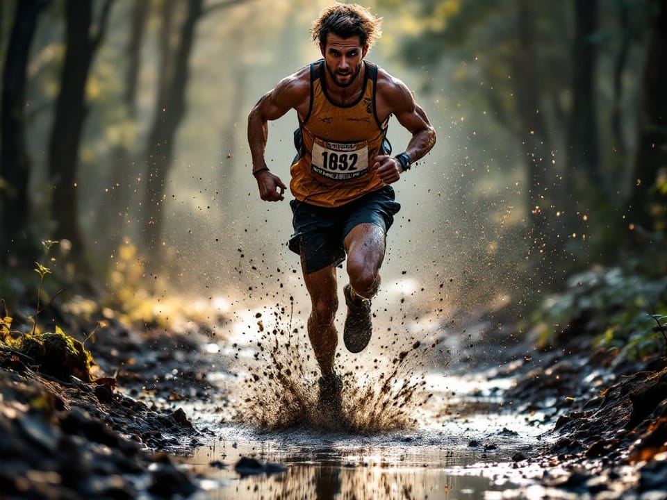 running in mud